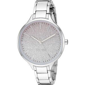 Women's Silver Bracelet Watch Metal 1.5 inch Dial 7 Inch Link Bracelet